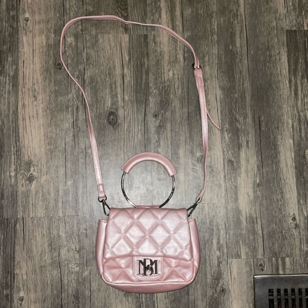 Badgley Mischka Pink & Pearl Tiny Crossbody Y2K style